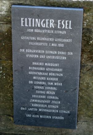 Spendentafel Eltinger Esel